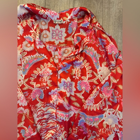 Free People Red Floral Pajama Set - Picture 8 of 11